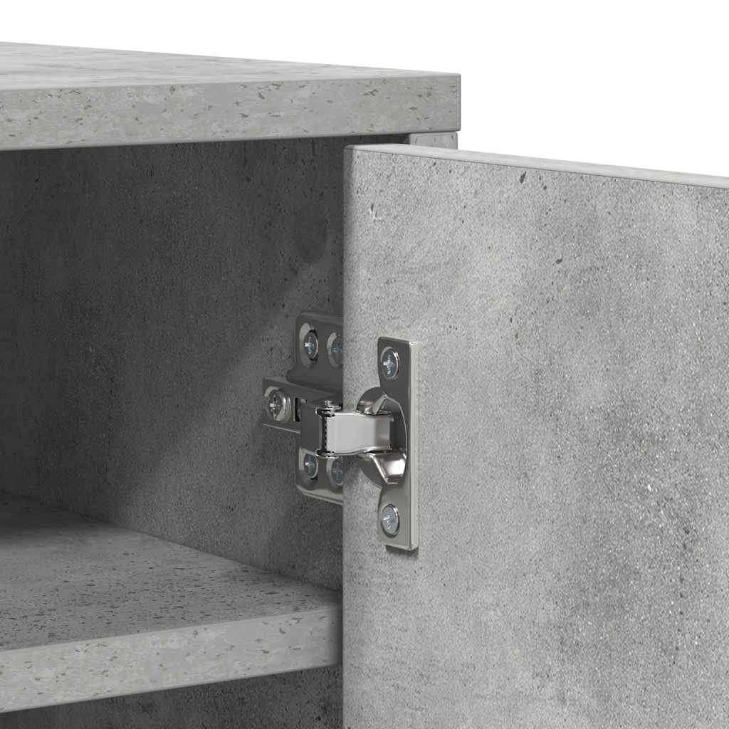 Schuhschrank Betongrau 60x35x92 cm Holzwerkstoff