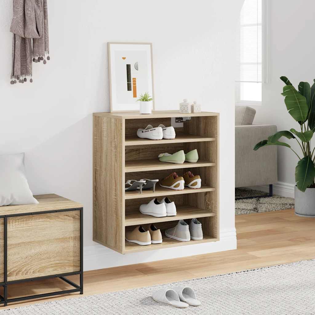 Schuhschrank Sonoma-Eiche 60x35x70 cm Holzwerkstoff