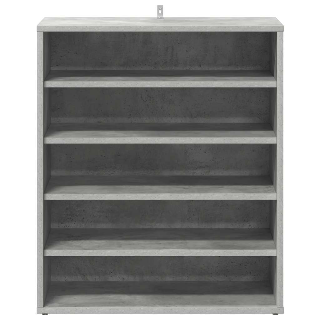 Schuhschrank Betongrau 60x35x70 cm Holzwerkstoff