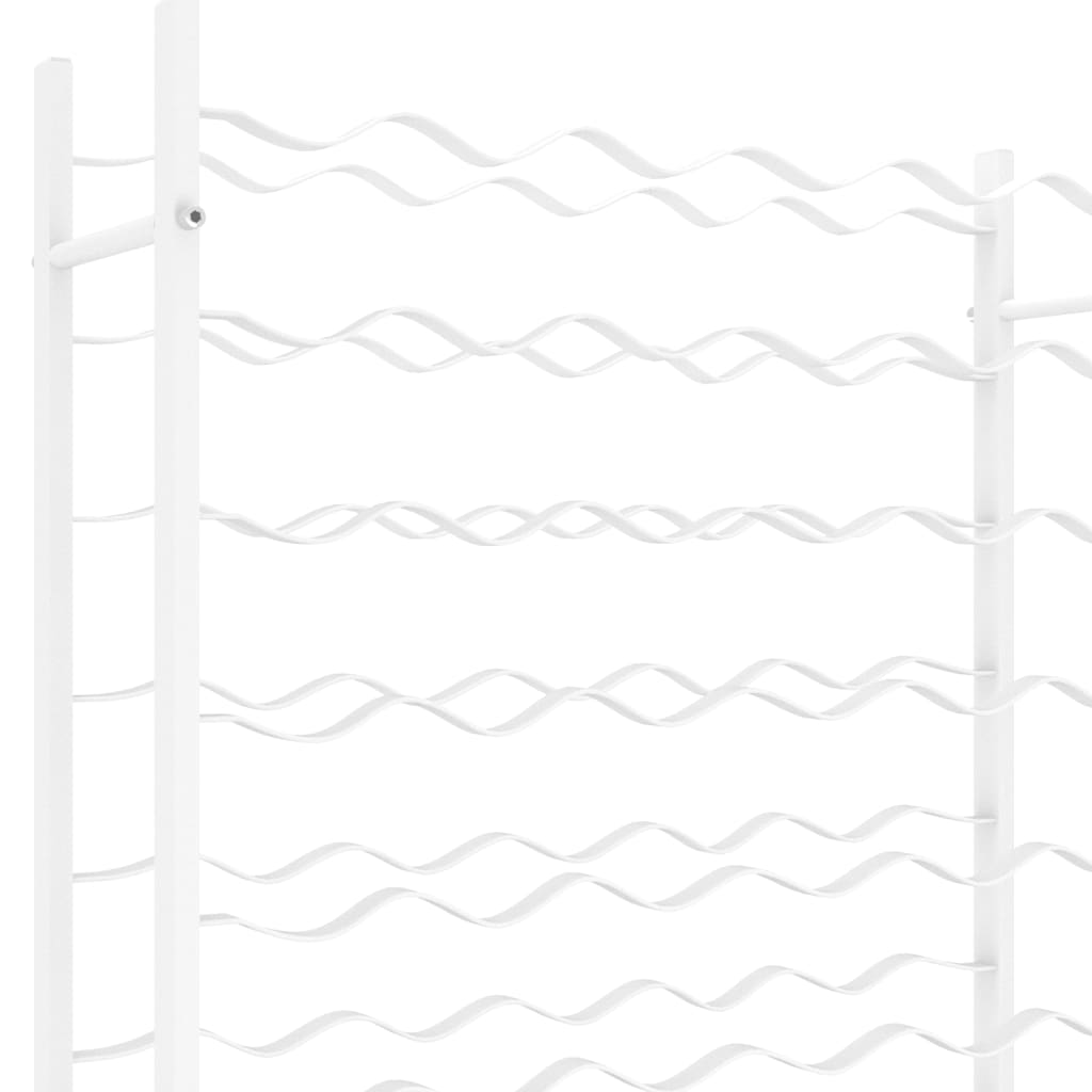 Weinregal für 36 Flaschen Weiß Metall