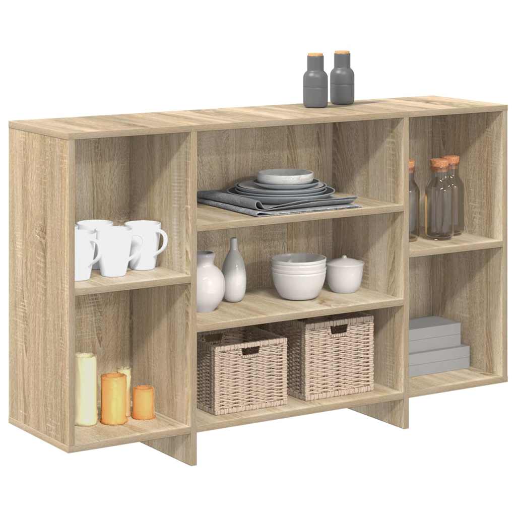 Sideboard Sonoma-Eiche 120x30x75 cm Holzwerkstoff