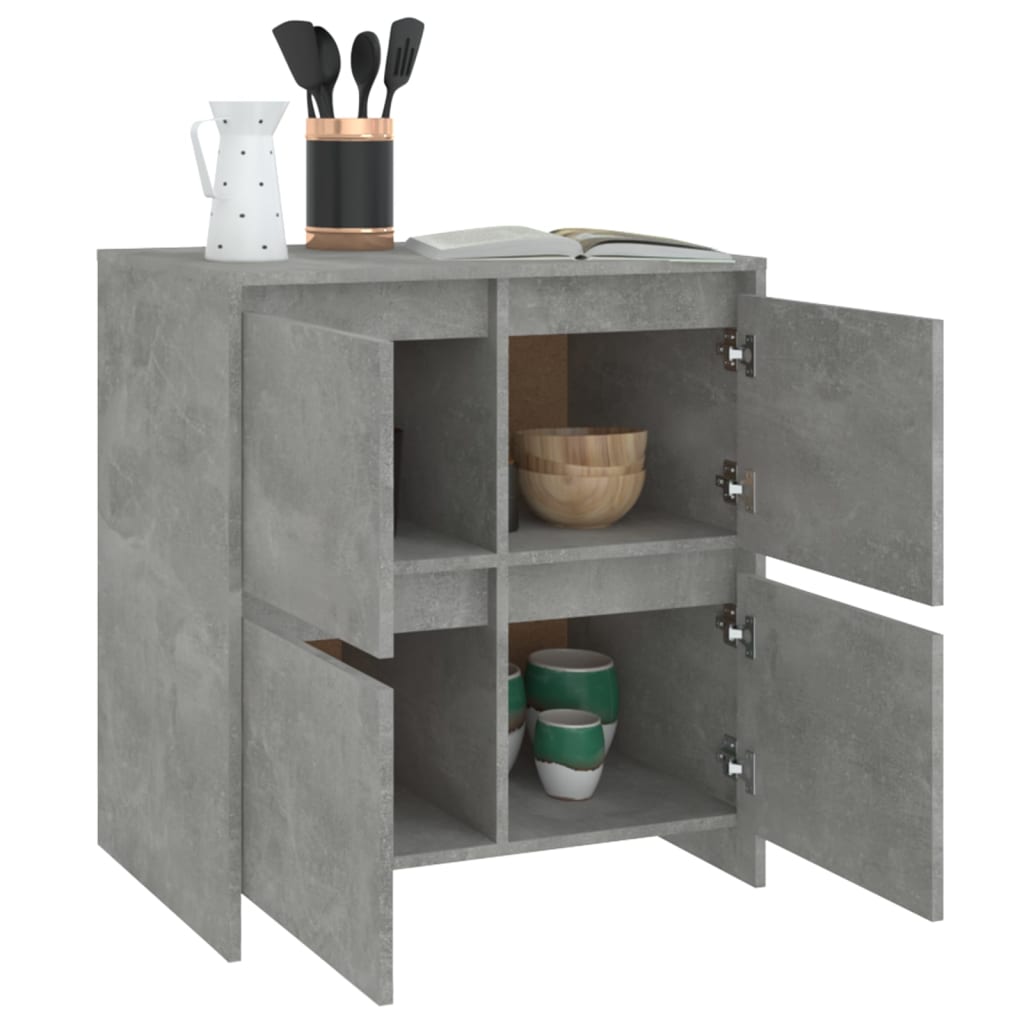 Sideboard Betongrau 70x41x75 cm Holzwerkstoff