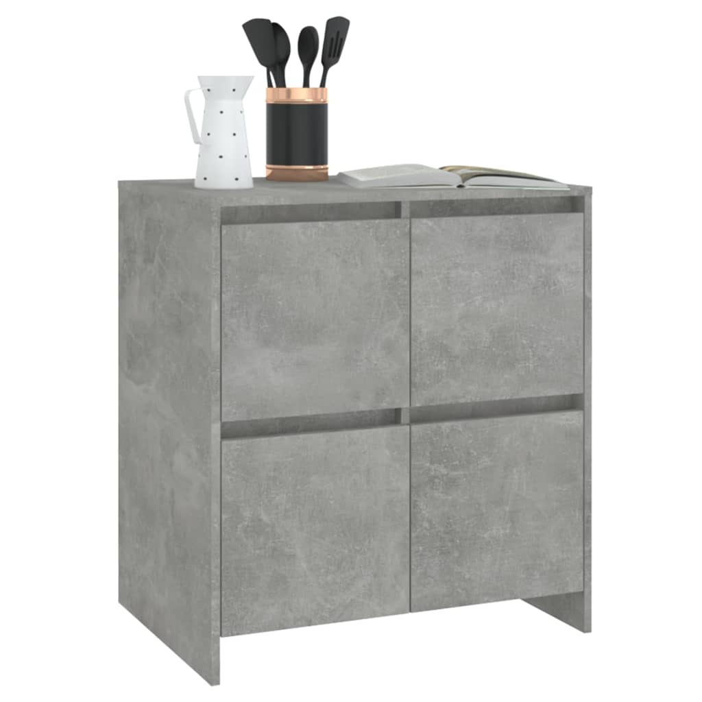 Sideboard Betongrau 70x41x75 cm Holzwerkstoff