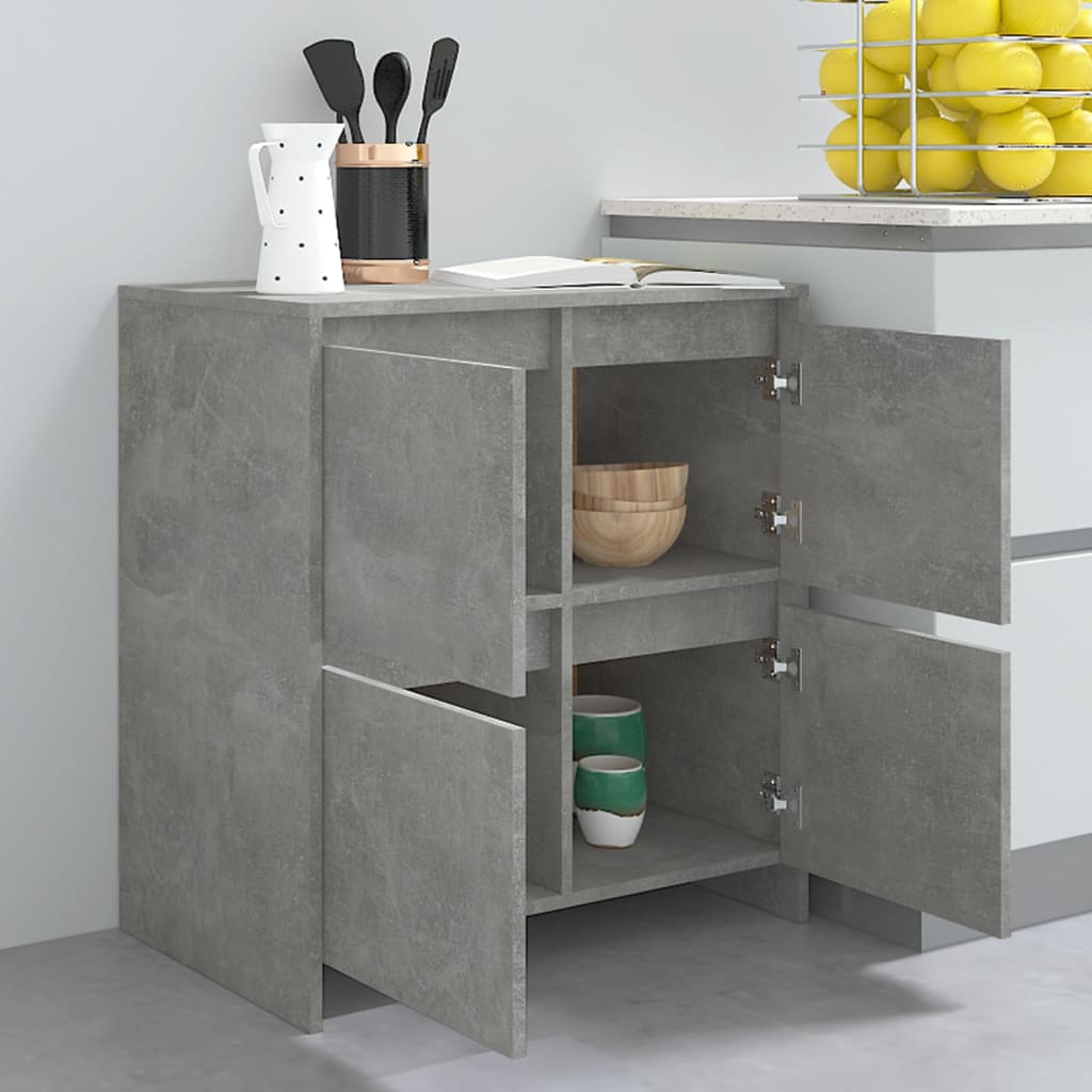 Sideboard Betongrau 70x41x75 cm Holzwerkstoff