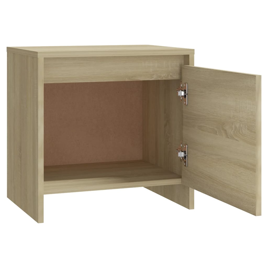 Nachttische 2 Stk. Sonoma-Eiche 45x34x44,5 cm Holzwerkstoff