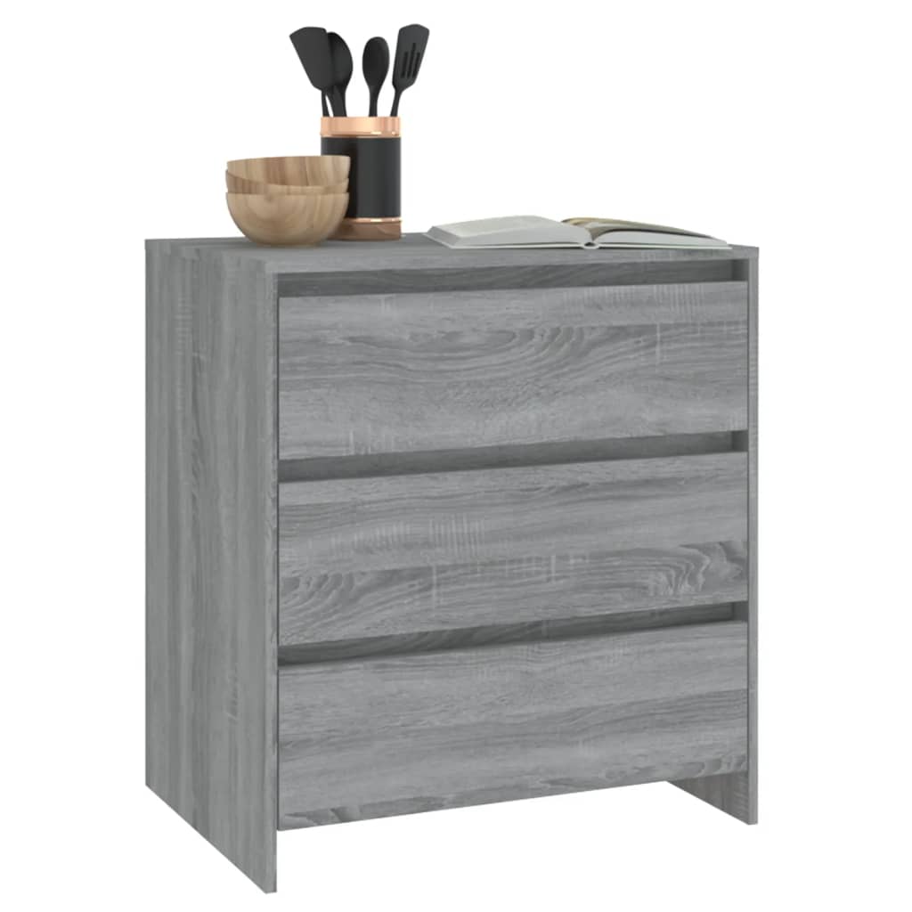 Sideboard Grau Sonoma 70x41x75 cm Holzwerkstoff