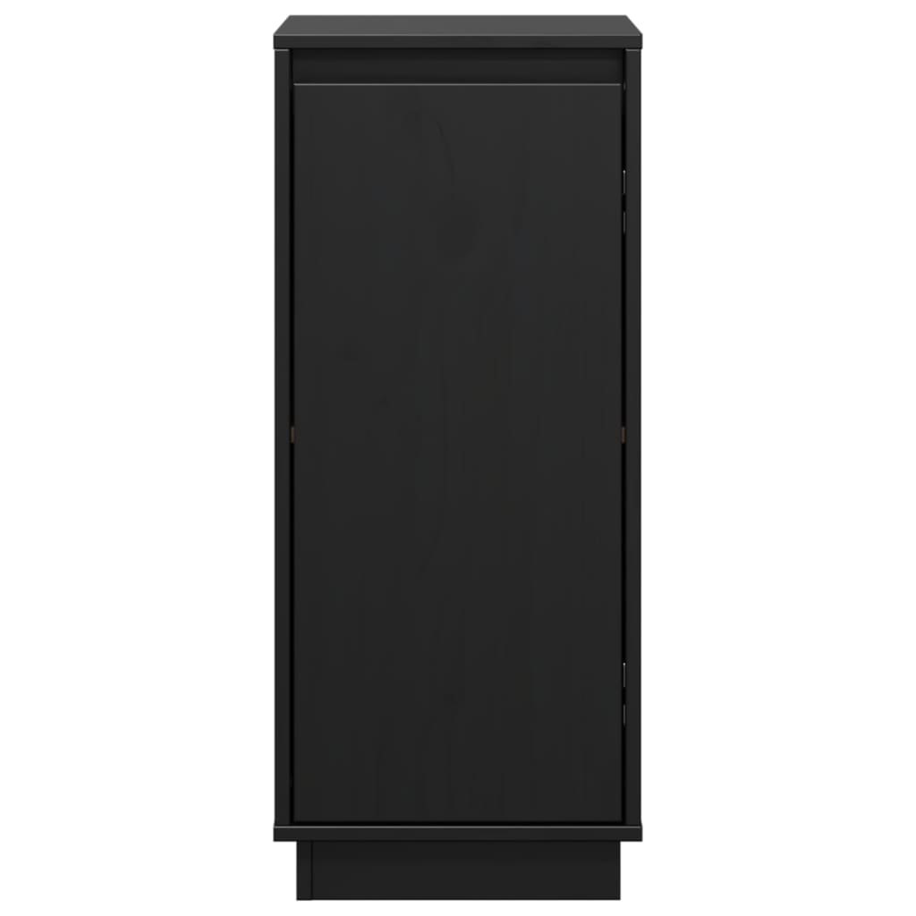 Sideboards 2 Stk. Schwarz 31,5x34x75 cm Massivholz Kiefer