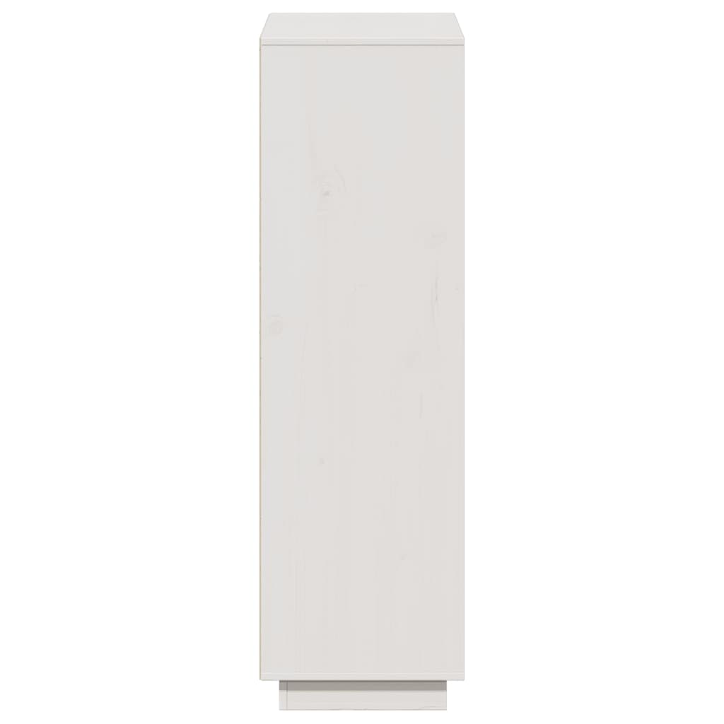 Highboard Weiß 74x35x117 cm Massivholz Kiefer