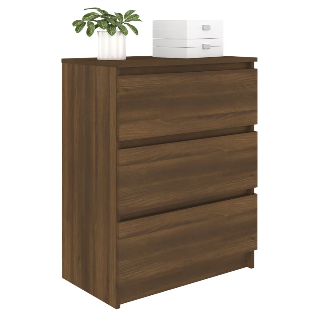 Sideboard Braun Eichen-Optik 60x35x76 cm Holzwerkstoff