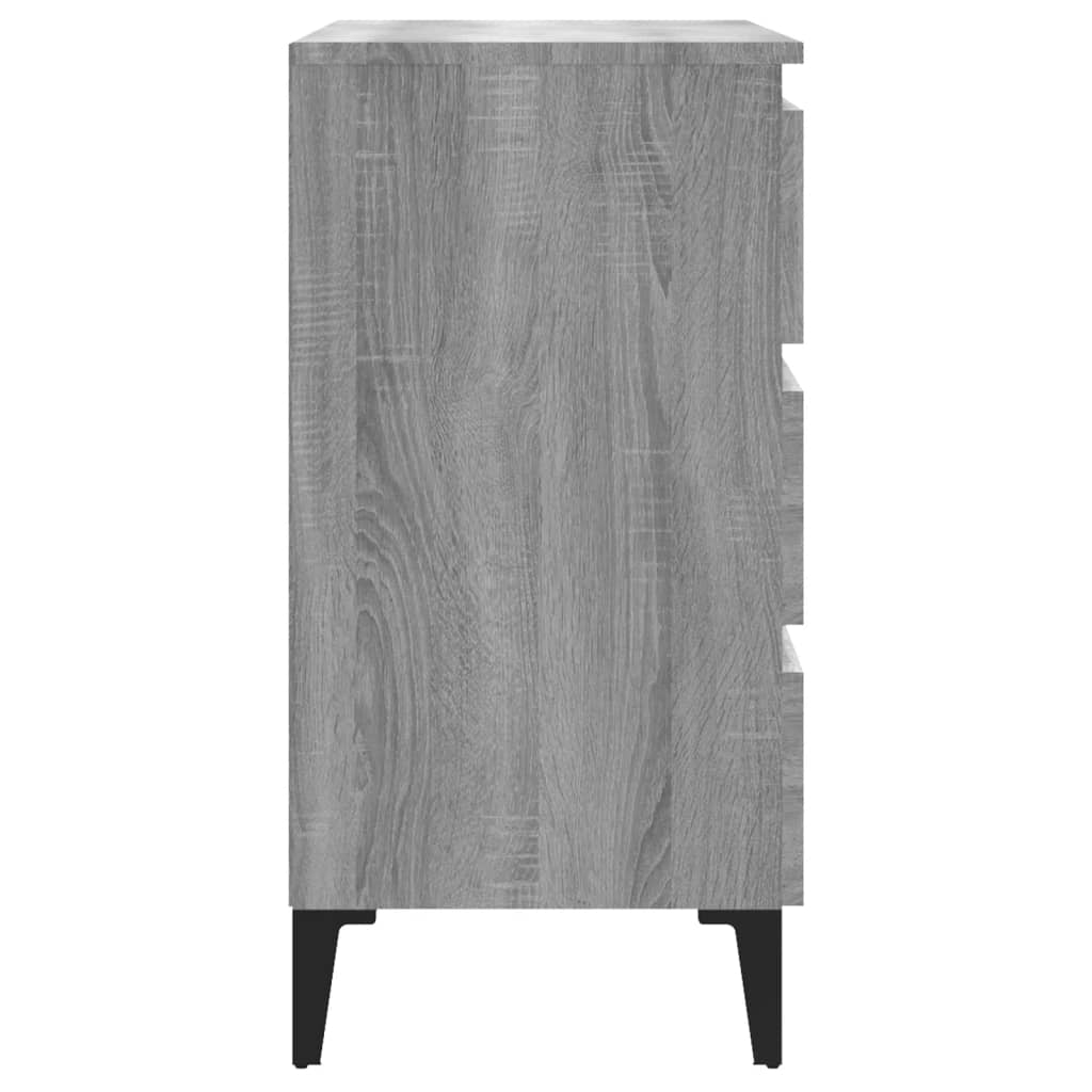 Sideboard Grau Sonoma 60x35x69 cm Holzwerkstoff