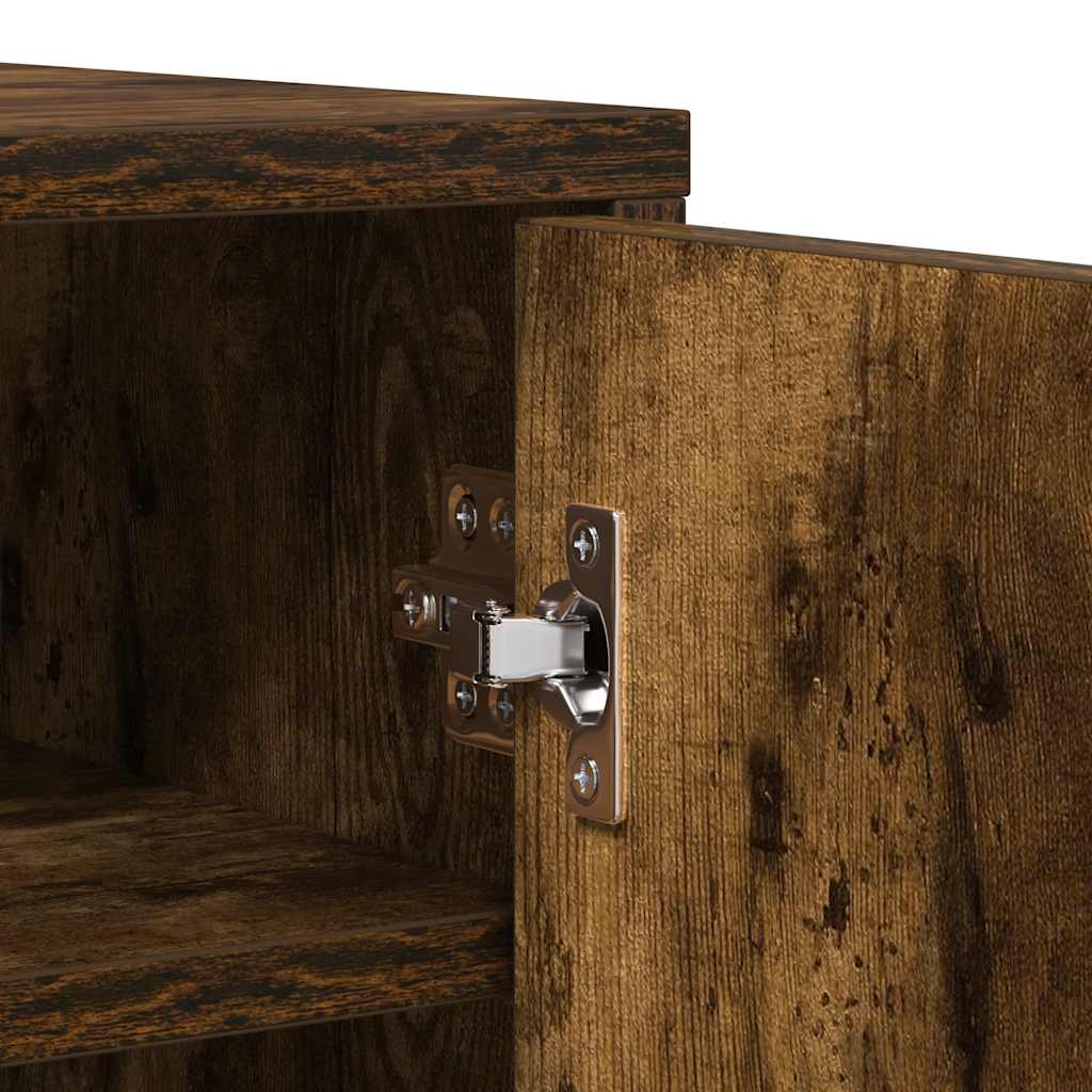 Schuhschrank Räuchereiche 60x35x92 cm Holzwerkstoff