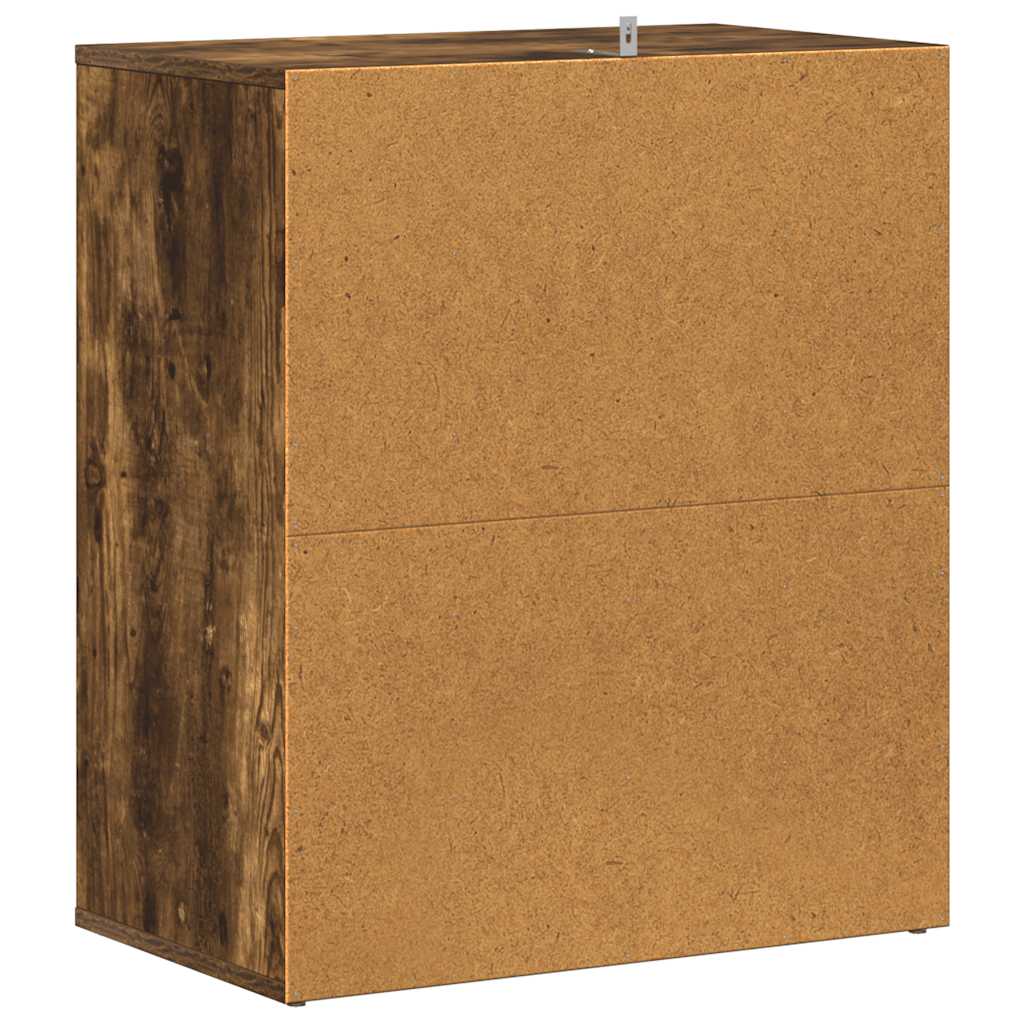 Schuhschrank Grau Sonoma 60x35x70 cm Holzwerkstoff