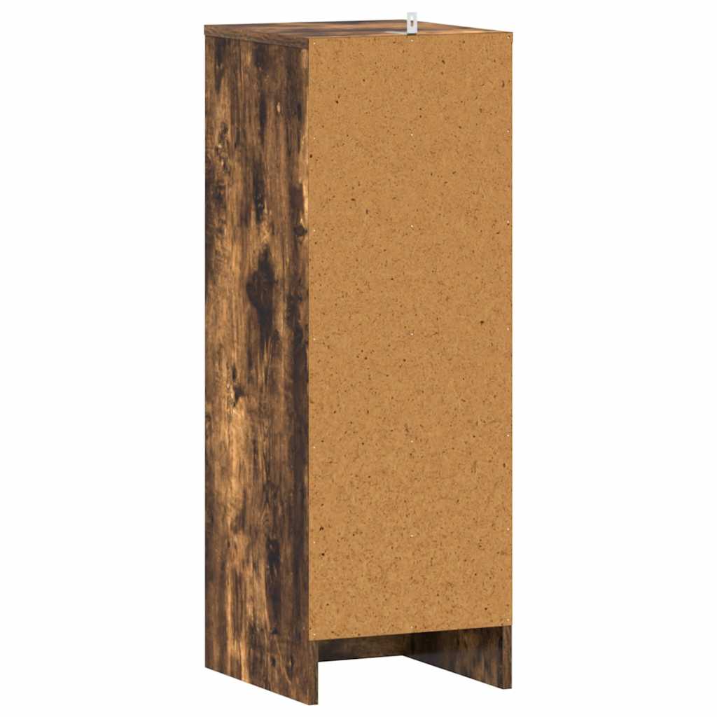 Schuhregal Räuchereiche 32x35x92 cm Holzwerkstoff