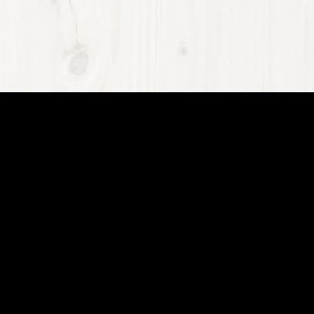 Massivholzbett Weiß Kiefer 160x200 cm