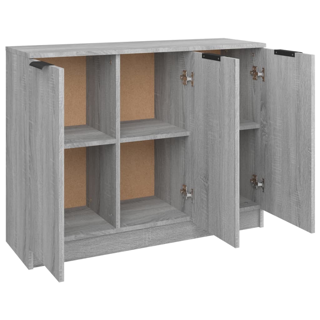 Sideboard Grau Sonoma 90,5x30x70 cm Holzwerkstoff