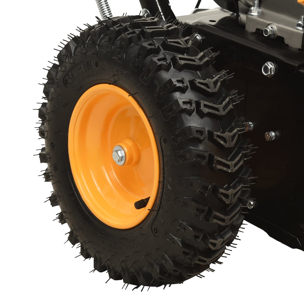 4-in-1 Schneefräse und Kehrmaschine Set Benzinbetrieben 6,5 PS