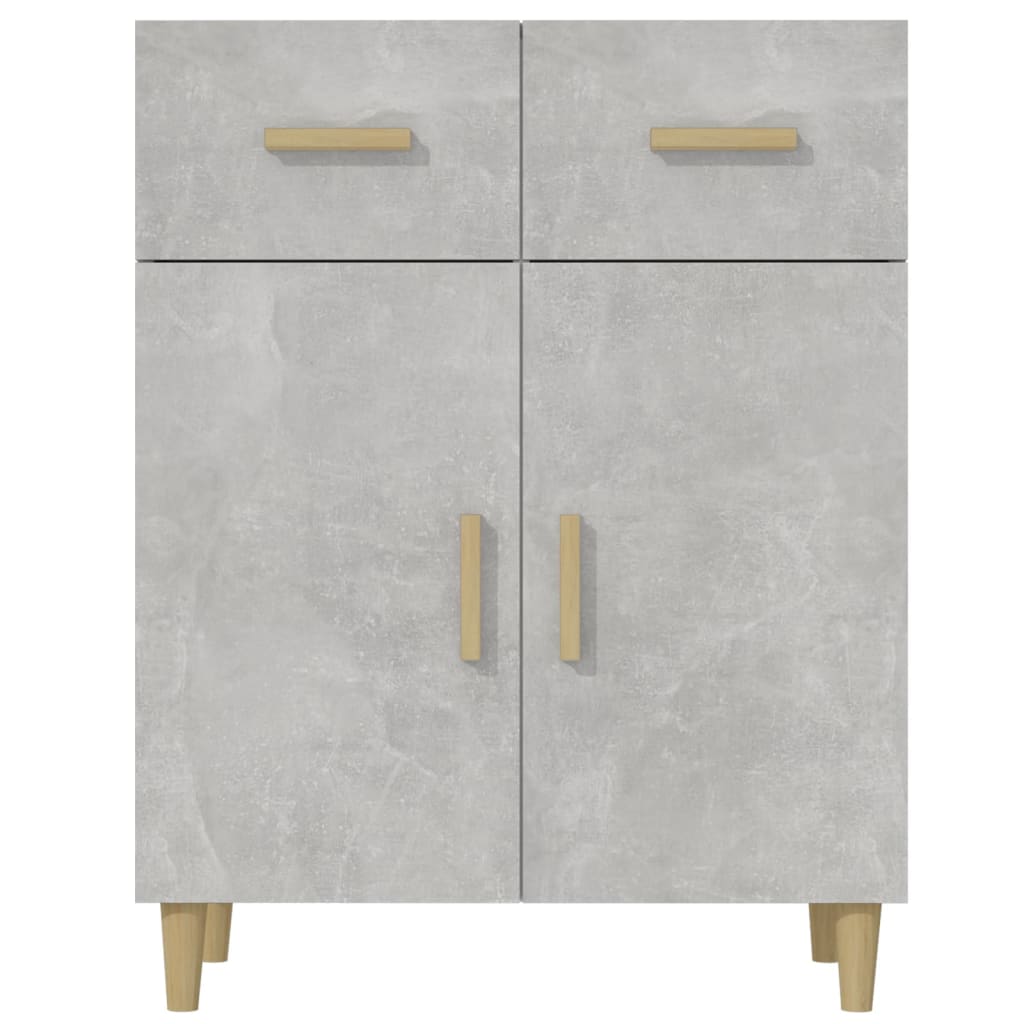Sideboard Betongrau 69,5x34x89 cm Holzwerkstoff