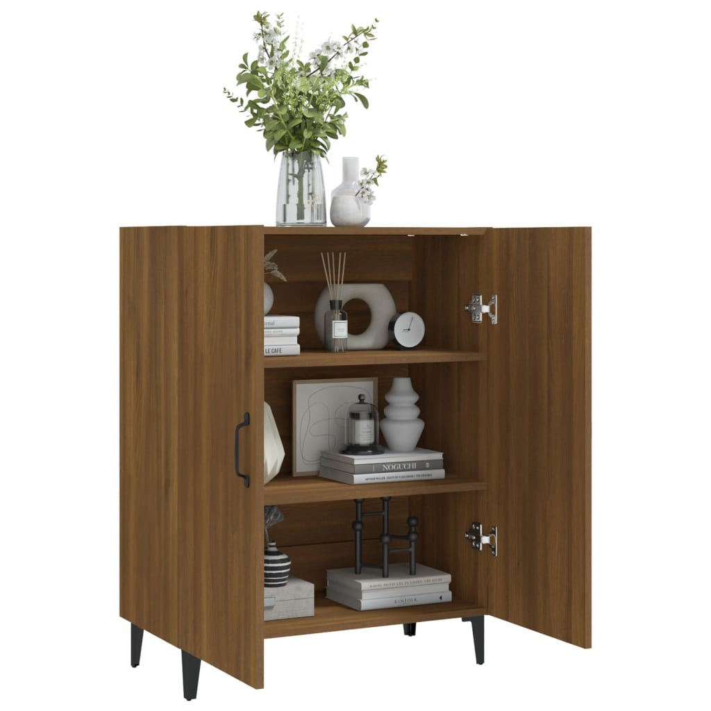 Sideboard Braun Eichen-Optik 70x34x90 cm Holzwerkstoff
