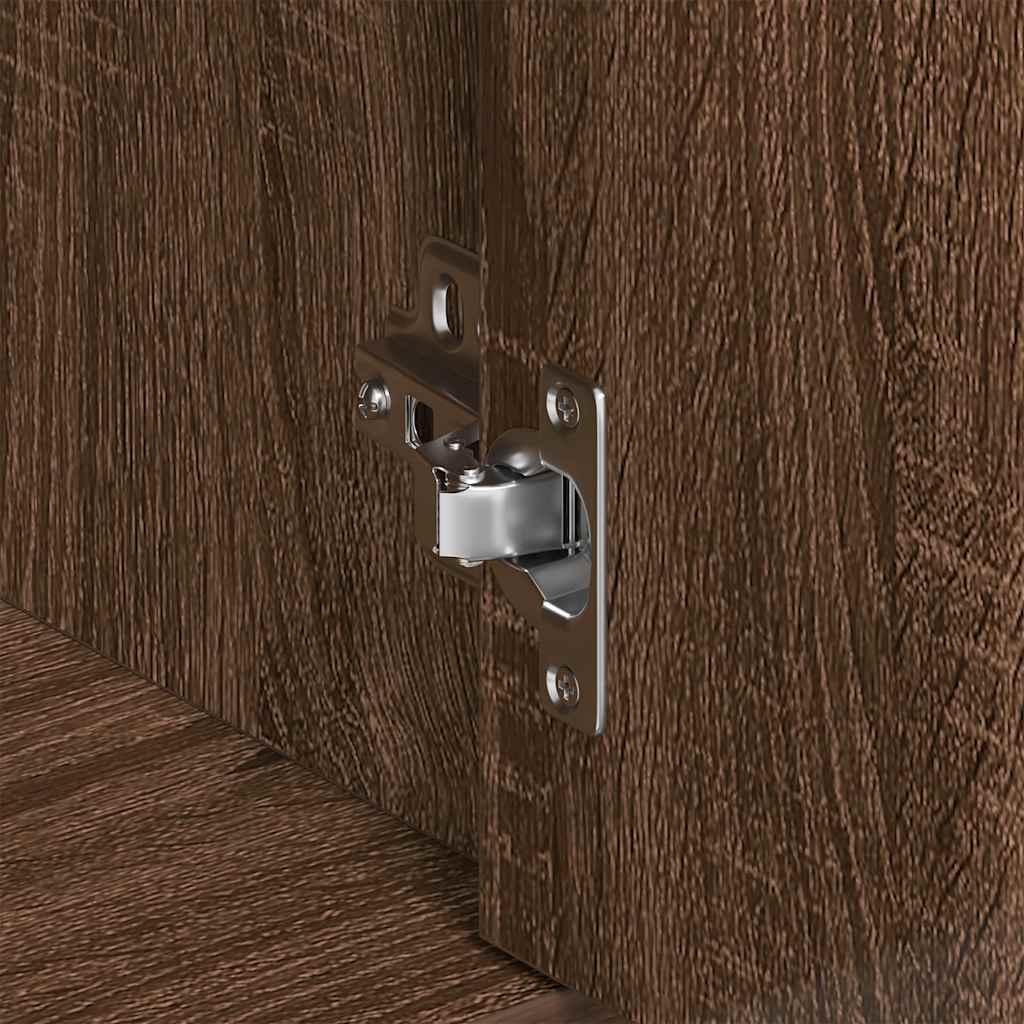 Sideboard Braun Eichen-Optik 88x30x70 cm Holzwerkstoff