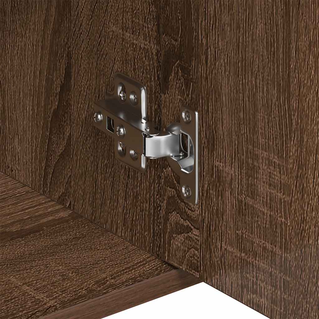 Sideboard Braun Eichen-Optik 88x30x70 cm Holzwerkstoff