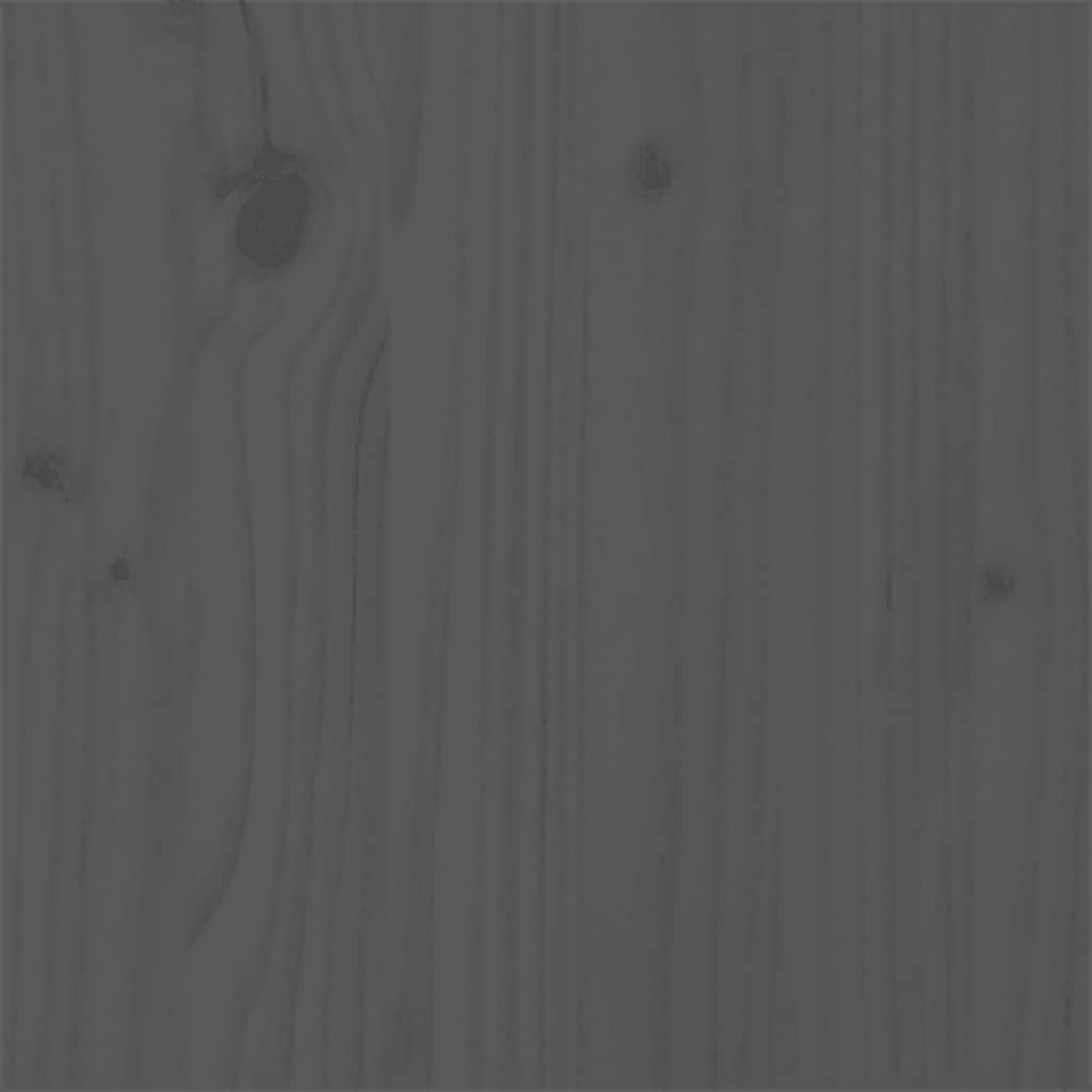 Massivholzbett Grau 75x190 cm