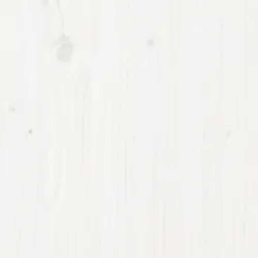 Massivholzbett Weiß 90x200 cm