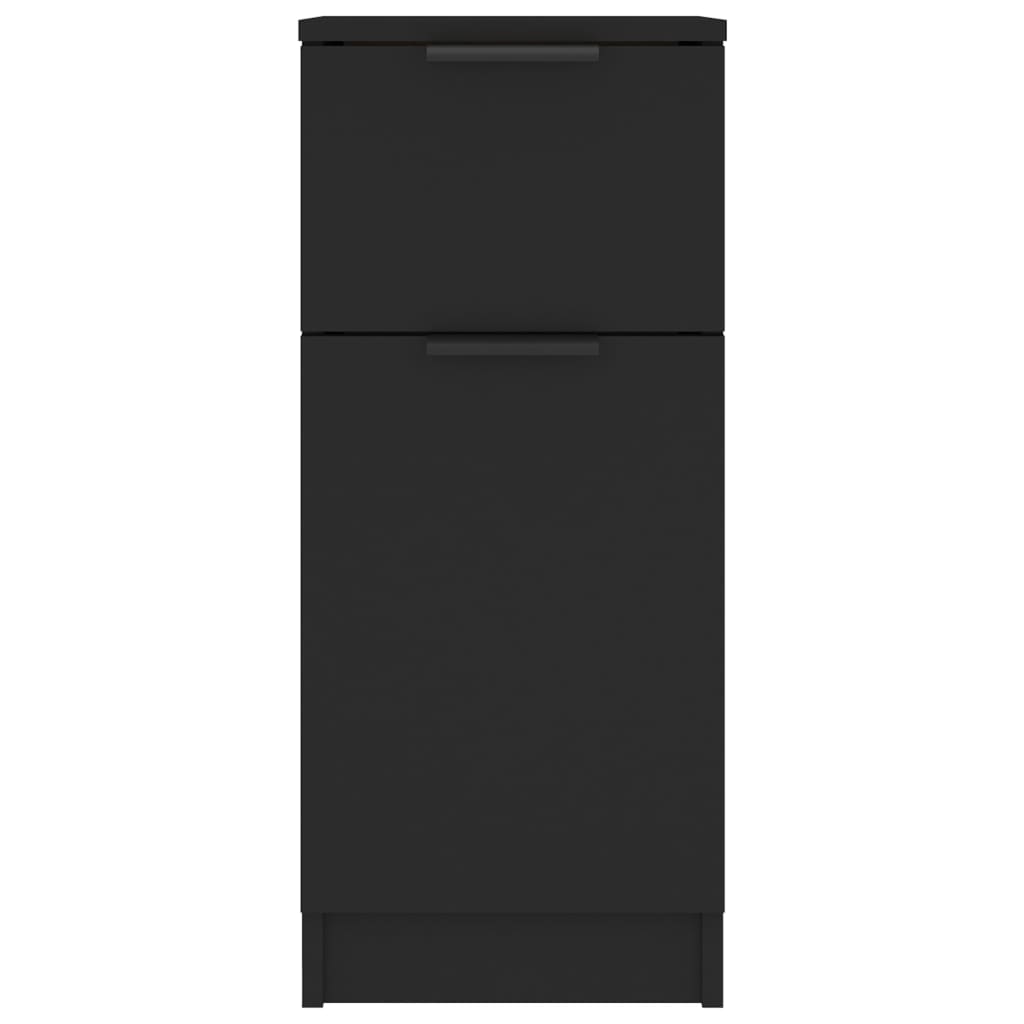 Sideboards 2 Stk. Schwarz 30x30x70 cm Holzwerkstoff