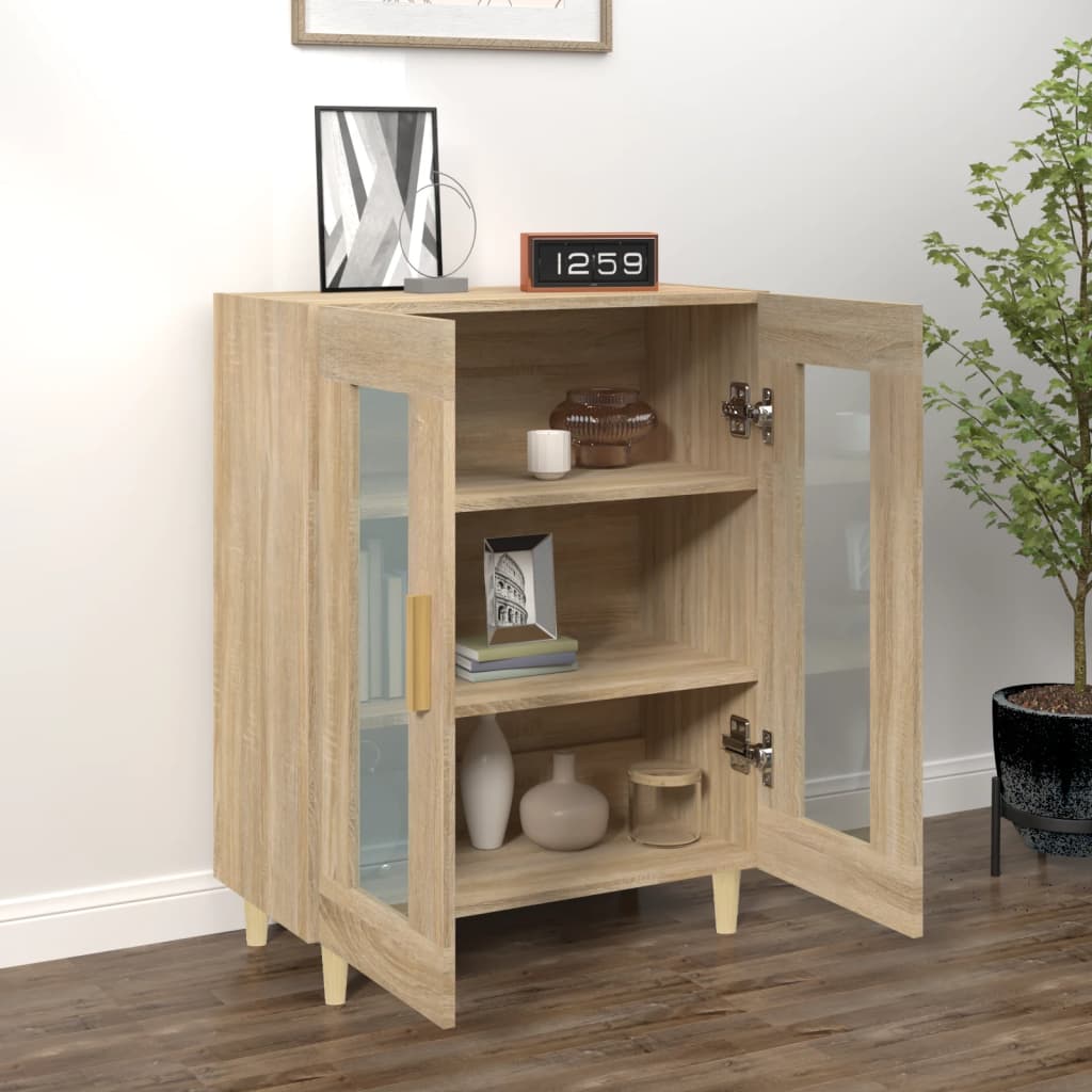 Sideboard Sonoma-Eiche 69,5x34x90 cm Holzwerkstoff
