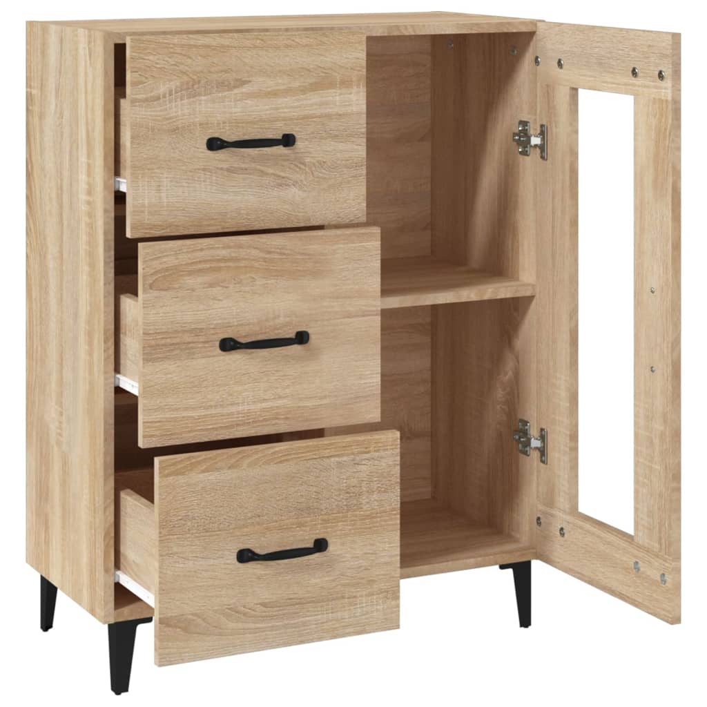 Sideboard Sonoma-Eiche 69,5x34x90 cm Holzwerkstoff