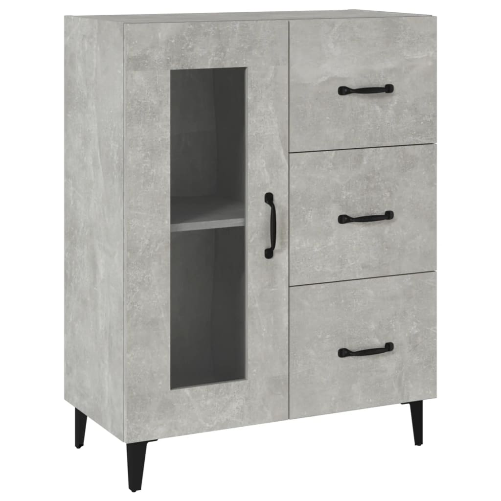 Sideboard Betongrau 69,5x34x90 cm Holzwerkstoff