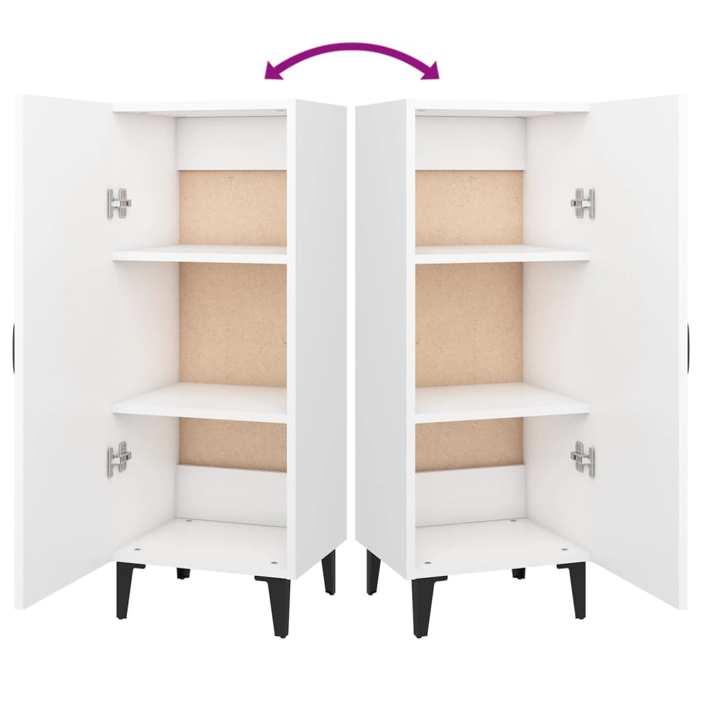 Sideboard Weiss 34,5x34x90 cm Holzwerkstoff