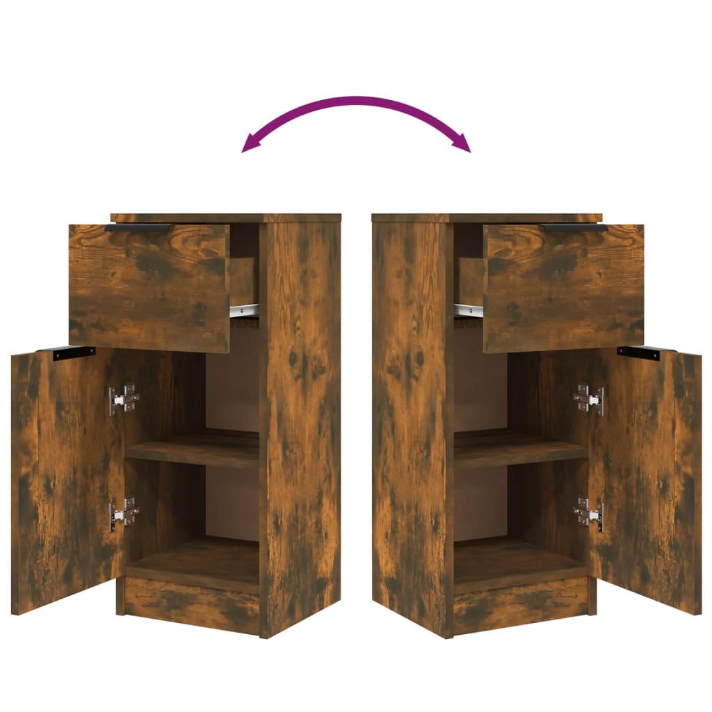 Sideboard Räuchereiche 30x30x70 cm Holzwerkstoff