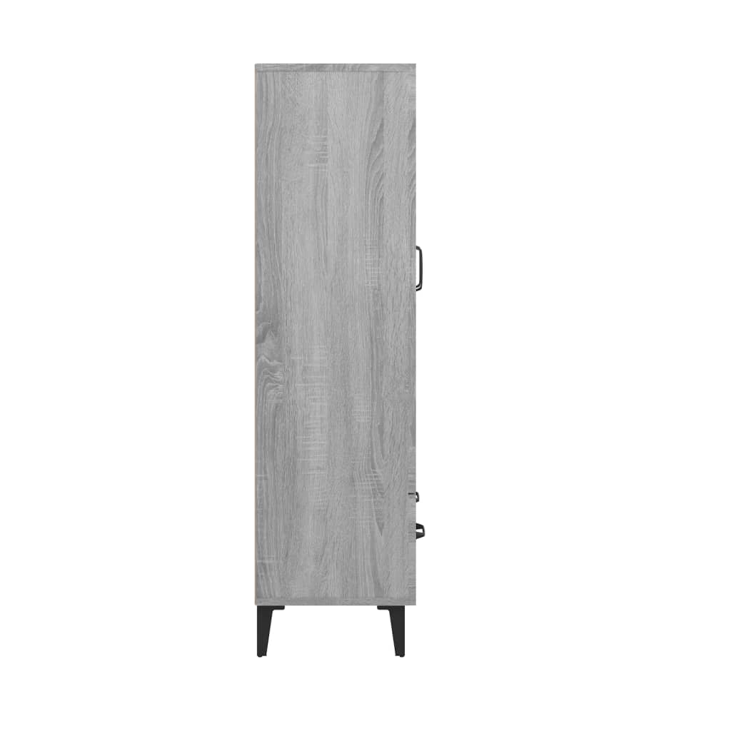 Highboard Grau Sonoma 70x31x115 cm Holzwerkstoff