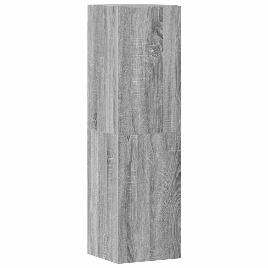 6-tlg. TV-Schrank-Set Grau Sonoma Holzwerkstoff