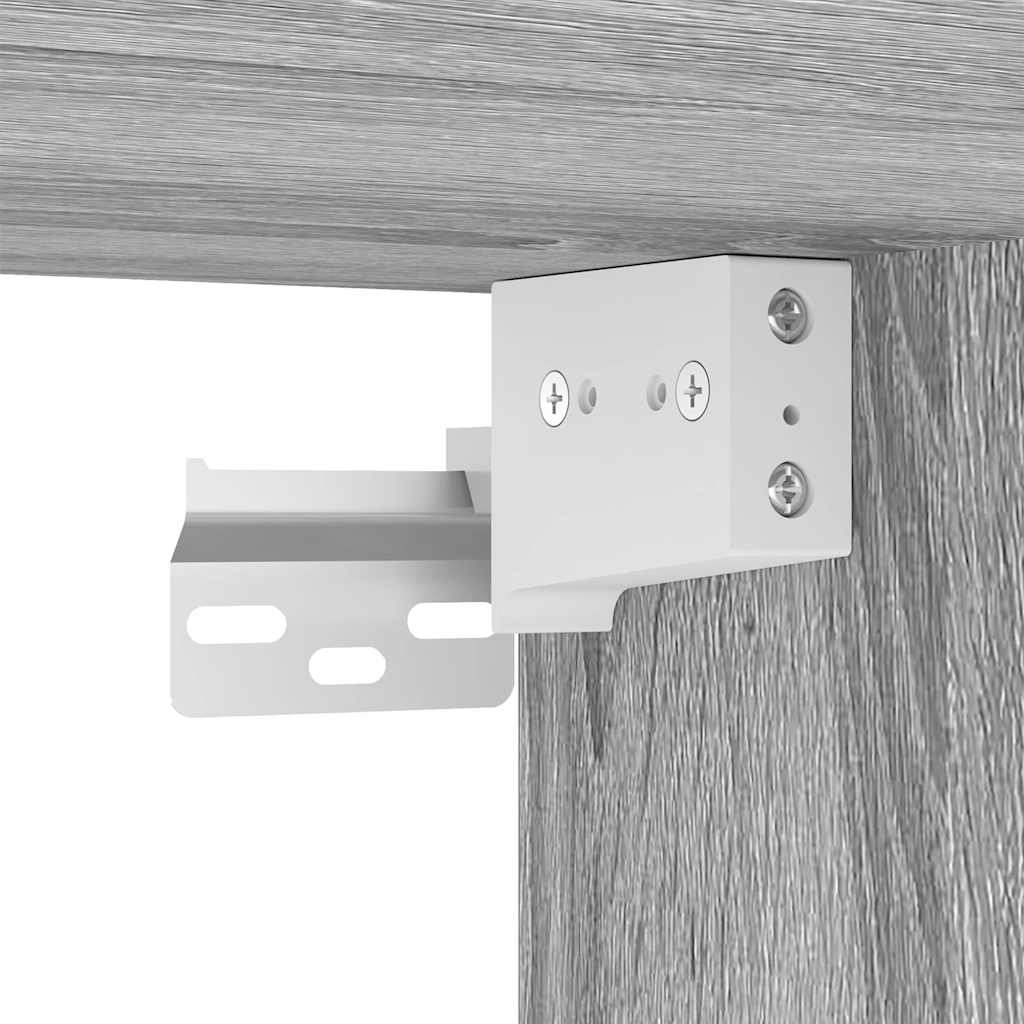 6-tlg. TV-Schrank-Set Grau Sonoma Holzwerkstoff