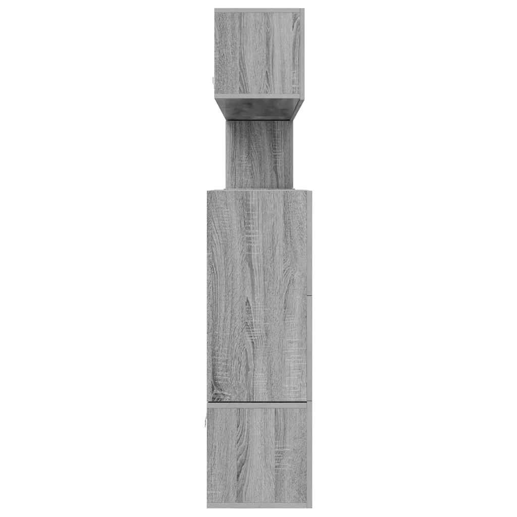 10-tlg. TV-Schrank-Set Grau Sonoma Holzwerkstoff