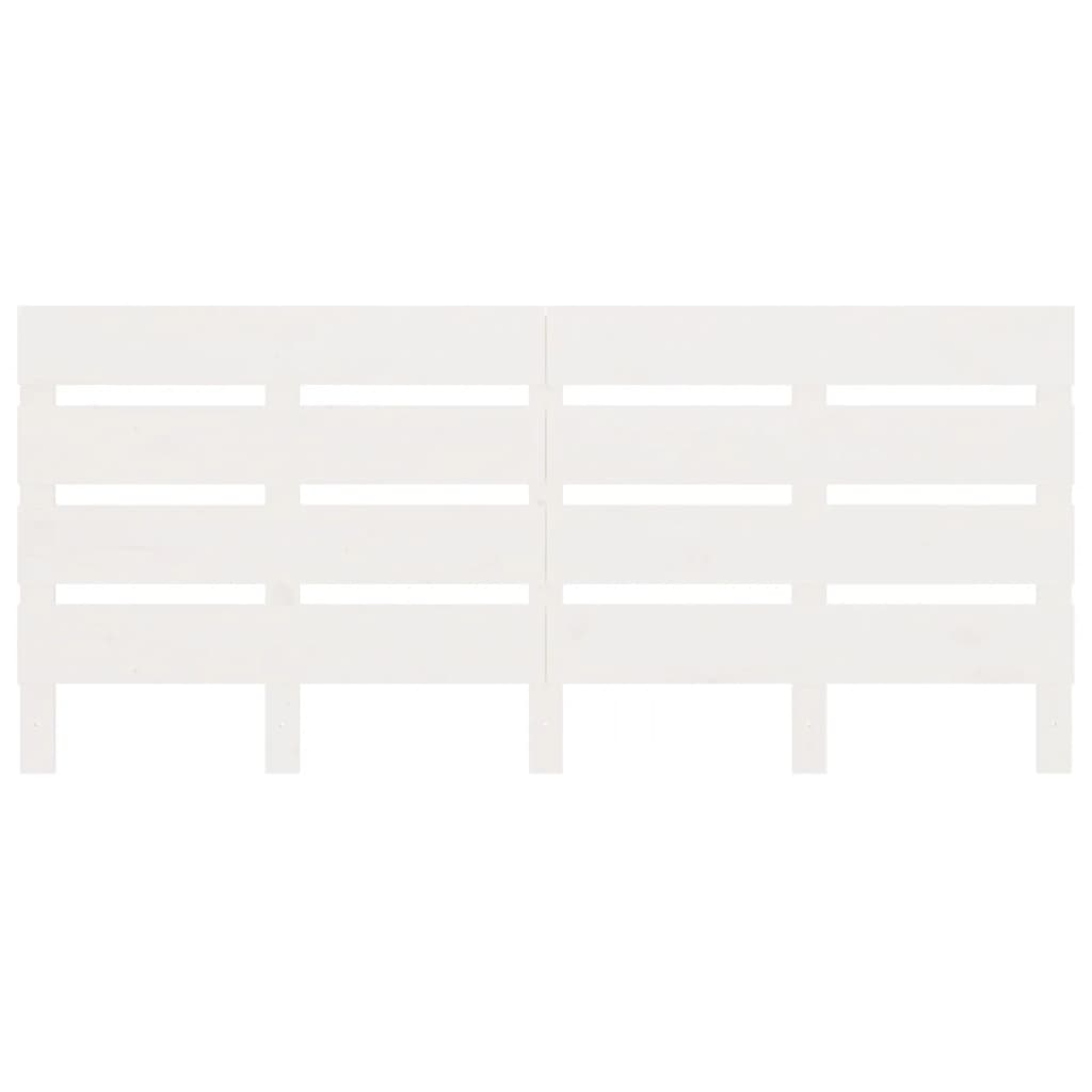 Massivholzbett ohne Matratze Weiß 120x200 cm Kiefernholz