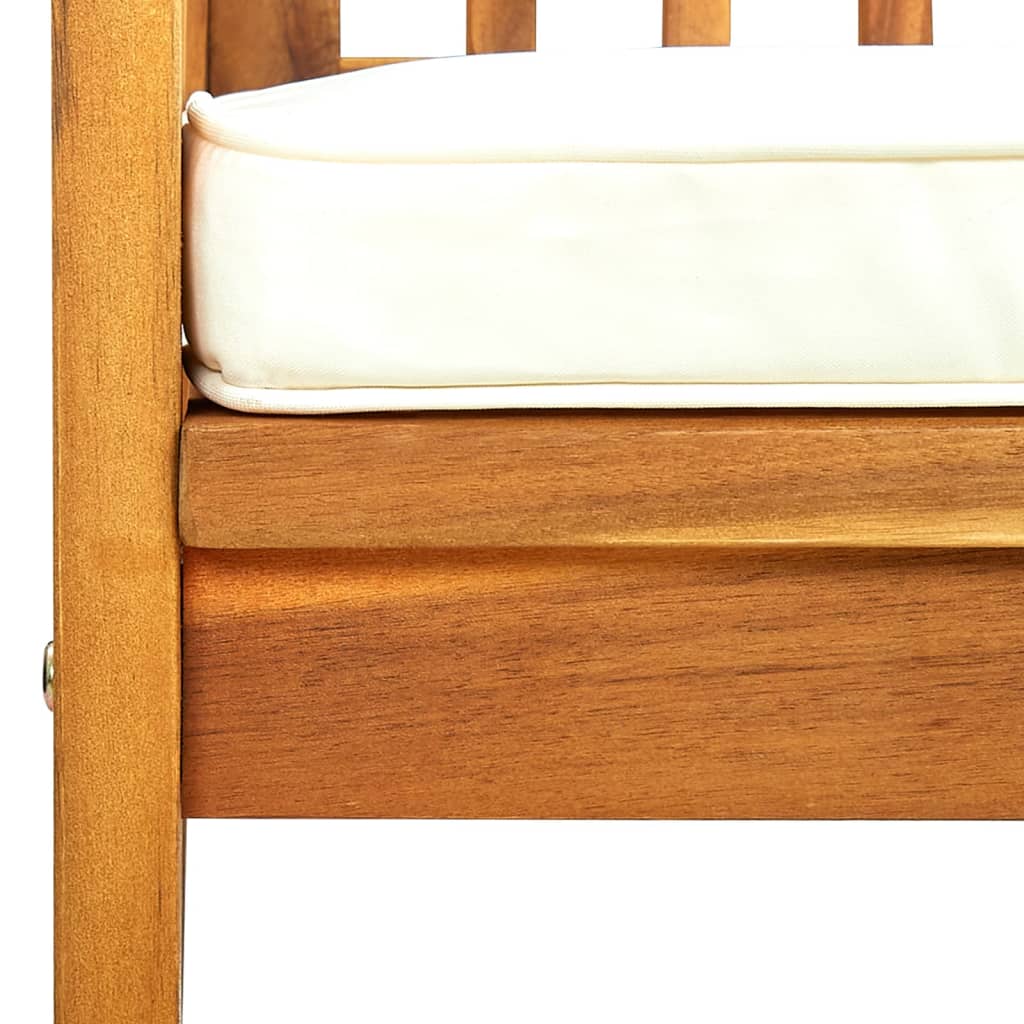 Garten-Esszimmerstühle 6 Stück mit Kissen Massivholz Akazie