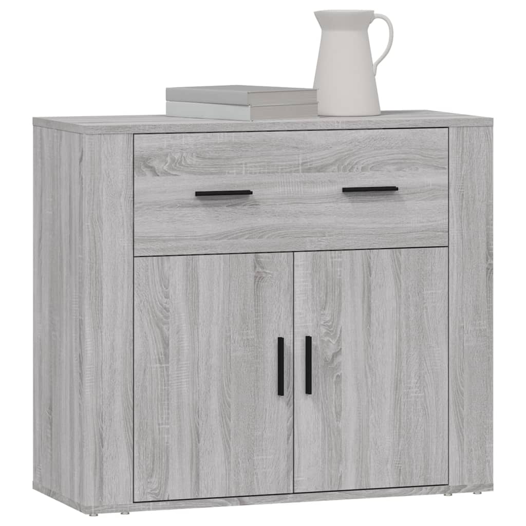 Sideboard Grau Sonoma 80x33x70 cm Holzwerkstoff