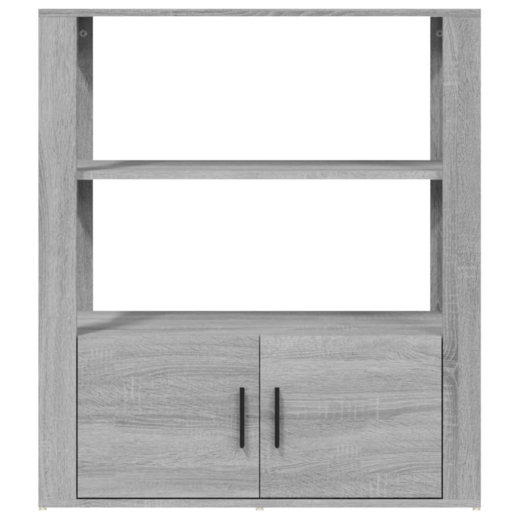 Sideboard Grau Sonoma 80x30x90 cm Holzwerkstoff