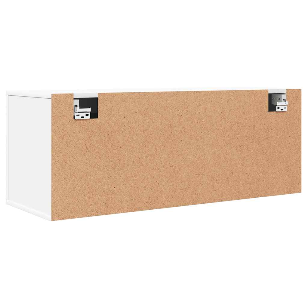 Wand-Schuhschrank Weiß 100x35x38 cm Holzwerkstoff