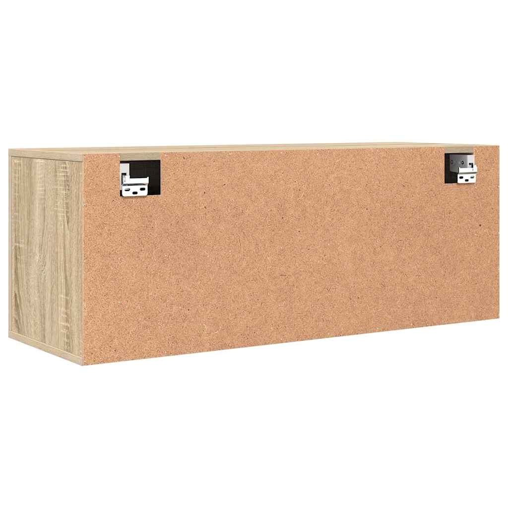 Wand-Schuhschrank Sonoma-Eiche 100x35x38 cm Holzwerkstoff