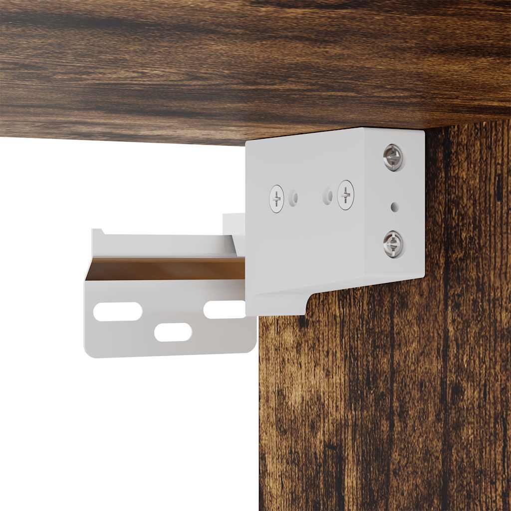 Wand-Schuhschrank Räuchereiche 100x35x38 cm Holzwerkstoff