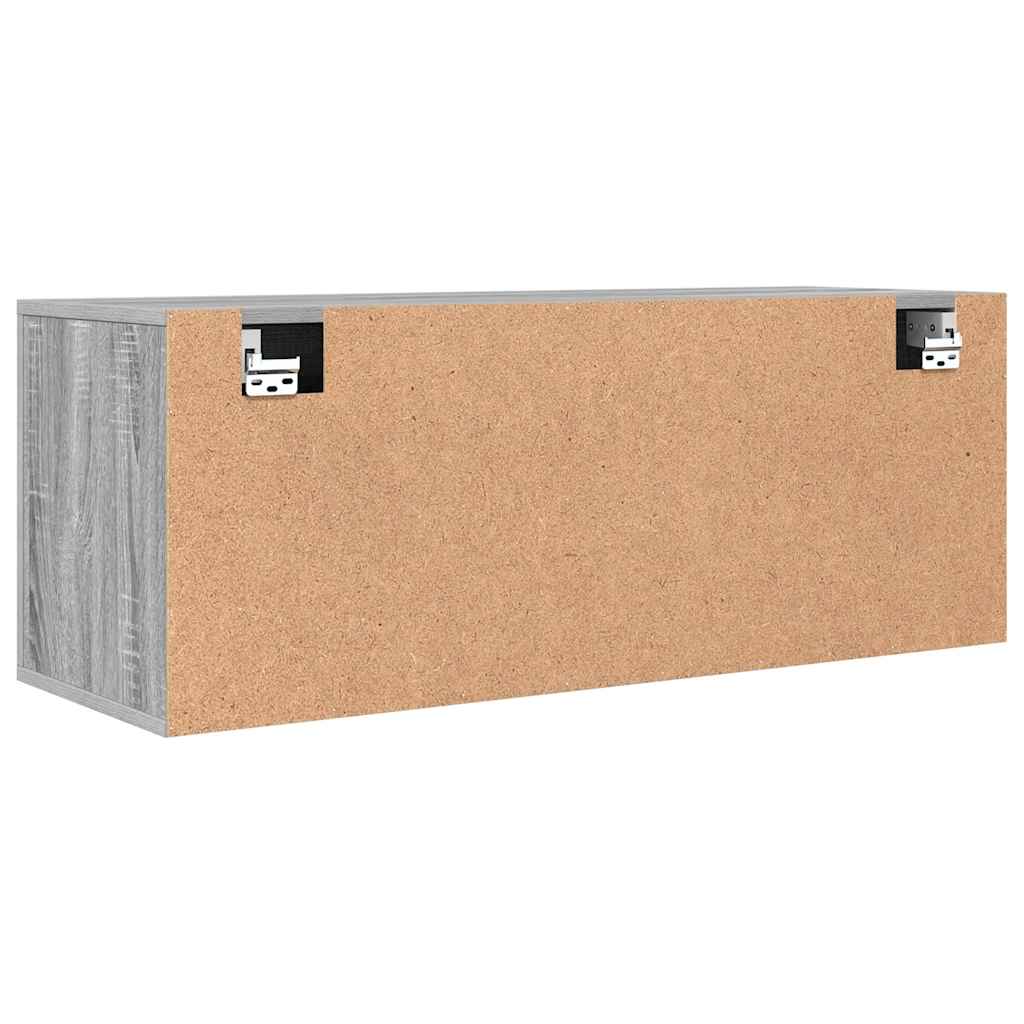 Wand-Schuhschrank Grau Sonoma 100x35x38 cm Holzwerkstoff