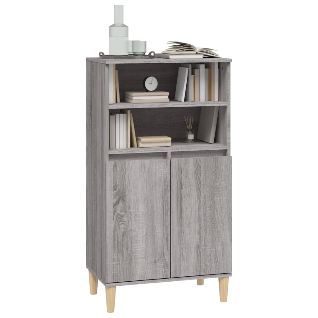 Highboard Grau Sonoma 60x36x110 cm Holzwerkstoff