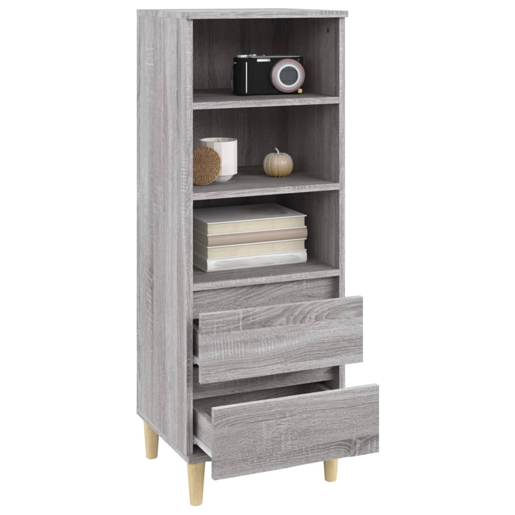 Highboard Grau Sonoma 40x36x110 cm Holzwerkstoff