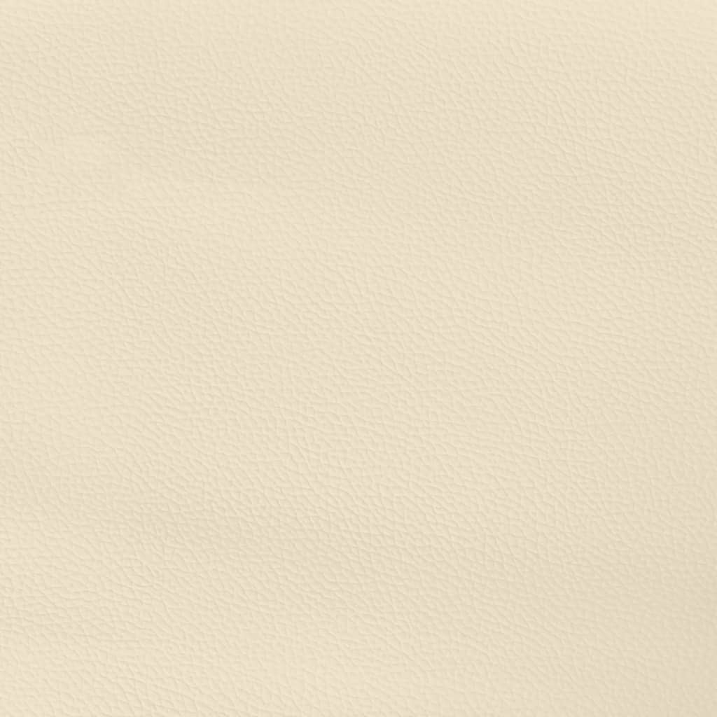 Boxspringbettgestell Creme 120x200 cm Kunstleder