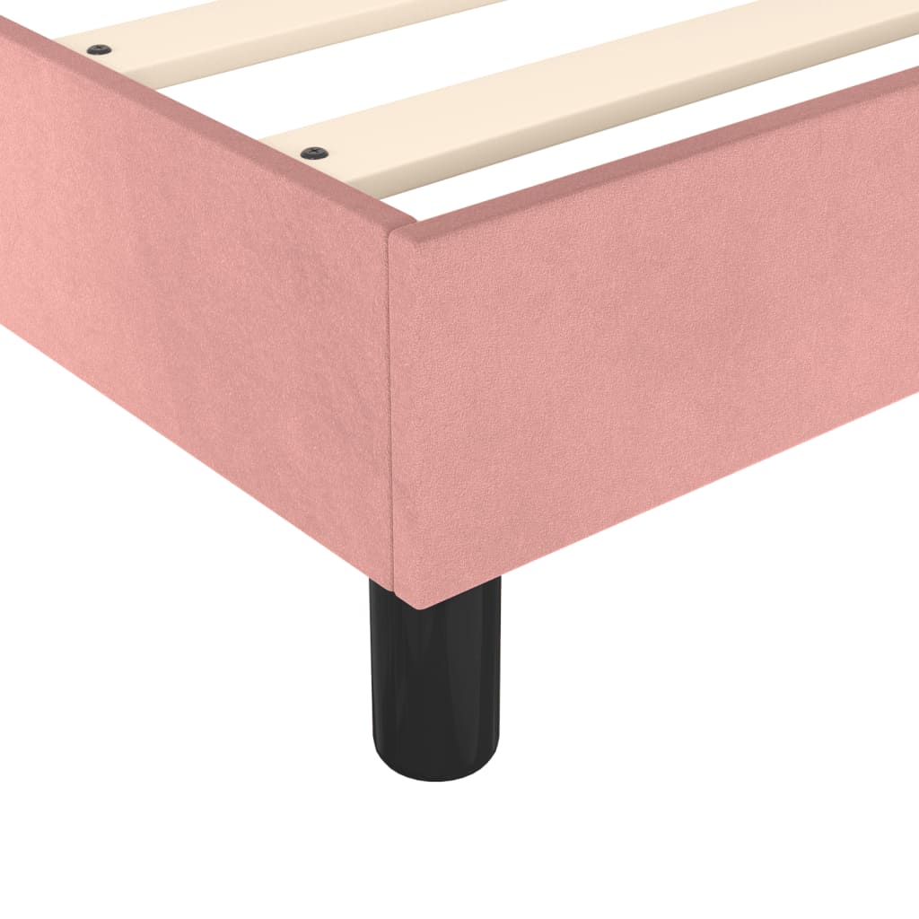 Boxspringbettgestell Rosa 100x200 cm Samt