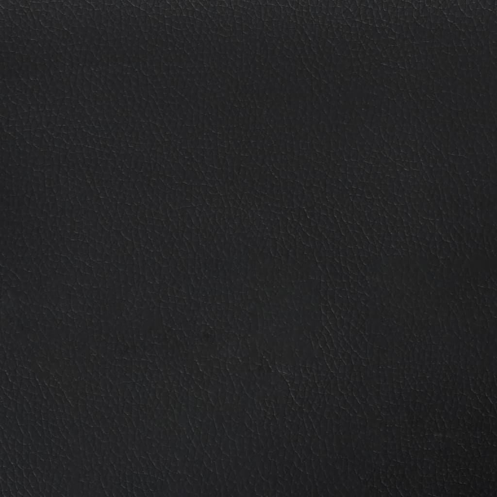 Kopfteil mit Ohren Schwarz 93x23x78/88 cm Kunstleder