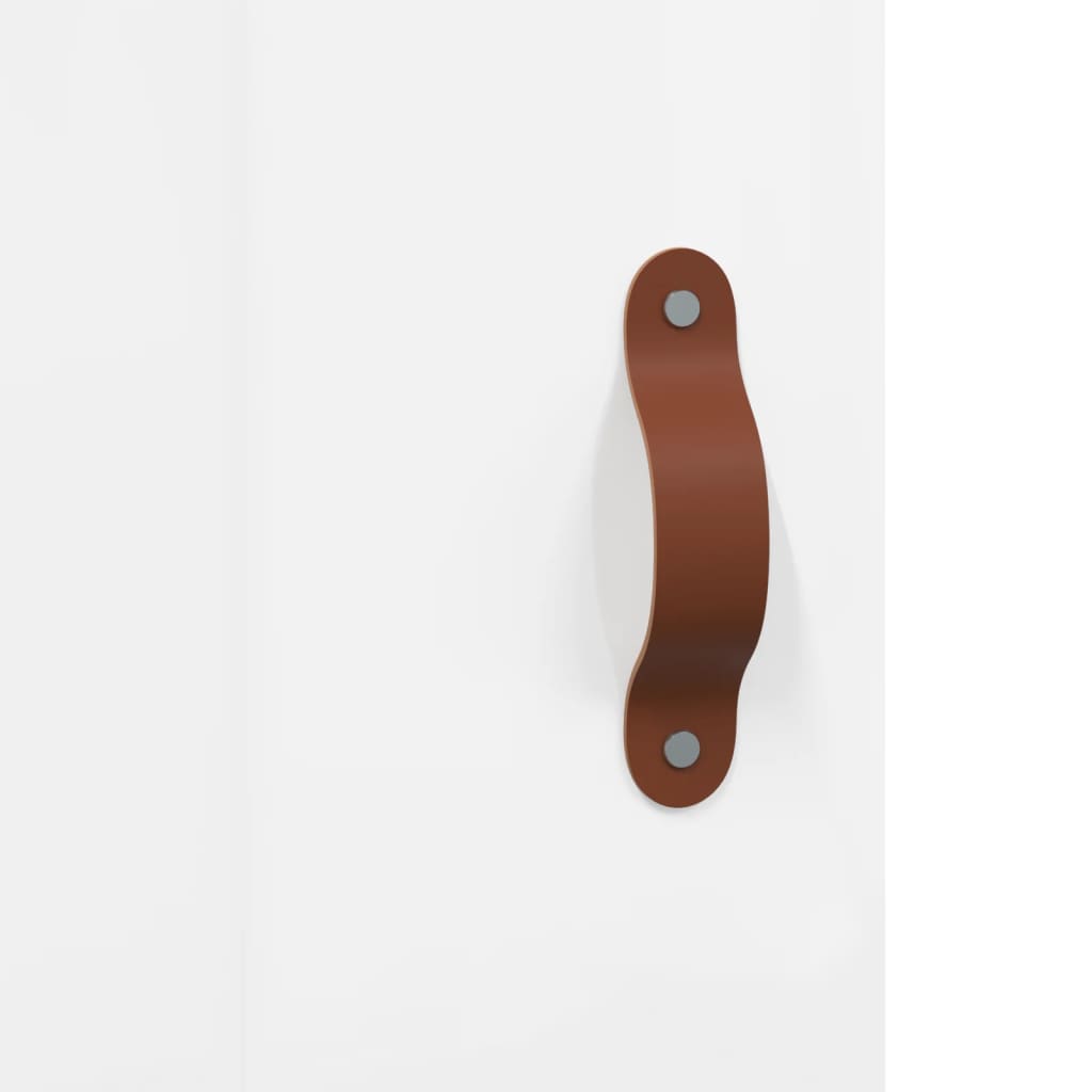 Sideboard Hochglanz-Weiß 90x34x80 cm Holzwerkstoff